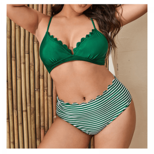 Бикини сексуальный принт дрожит две купальники