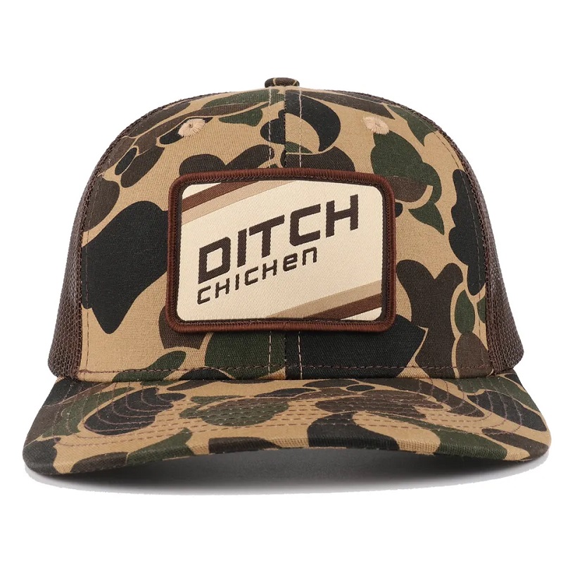 Custom Duck Brown Camo Snapback Mesh Patch Logo 6 Панель Richardson 112 Trucker Cap Hat Hat