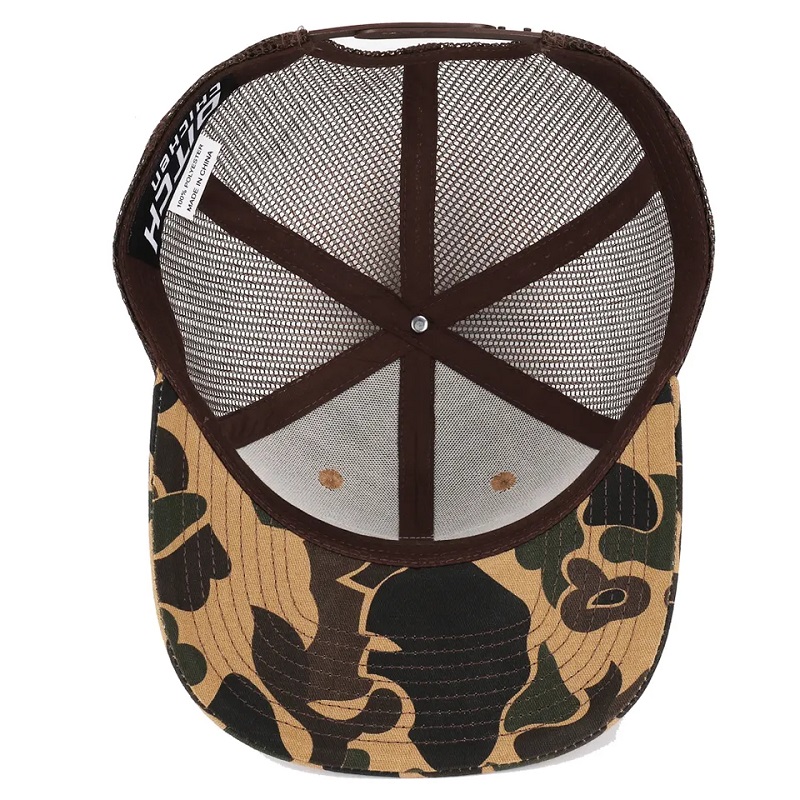 Custom Duck Brown Camo Snapback Mesh Patch Logo 6 Панель Richardson 112 Trucker Cap Hat Hat