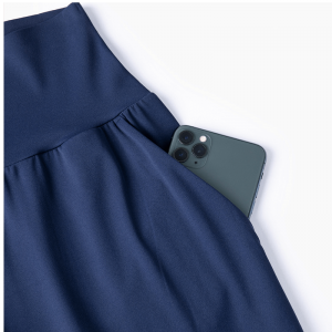 Карманные широкие ноги на свободных брюках йоги