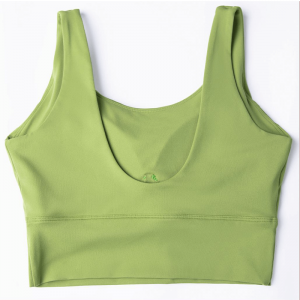 Фиксированная чашка U-форма Соберите спортивный бюстгальтер