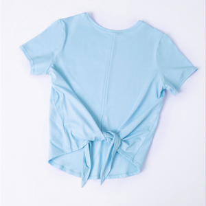 Футболки йоги упругое расколо