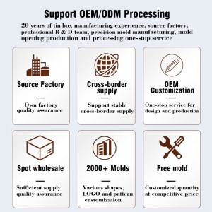 Круглая упаковочная коробка для продуктов подарки для упаковки электронная упаковка продуктов пищевая упаковка жестяная коробка