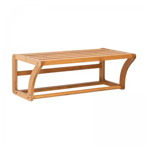 Монтажная настенная полка бамбука с полотенце