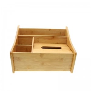 Бамбуковый настольный организатор