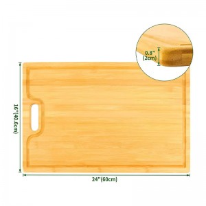 Бамбуковая режущая доска с канавкой