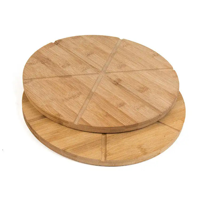 Бамбуковая пицца круглая режущая доска