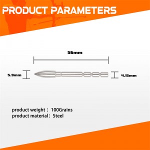 Вставка пуленевой точки 100 фрагментов для карбоновых стрелок ID4,2 мм