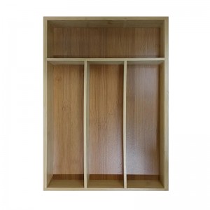 Бамбуковый организатор столовых приборов