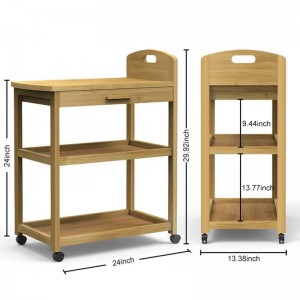 Открытая полка для магазина тележки для приготовления пищи.