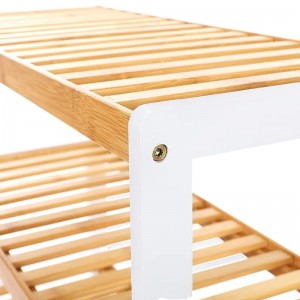 Организатор на полки хранения бамбука бамбука