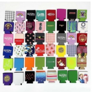 Утилизация неопрена, доступная 330 мл рекламного складного неопренового пива в рукаве с индивидуальным дизайном печати