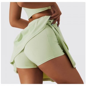 SC1055 Top Top Polo Рубашки и теннисные юбки набор йога Concunto йога Set Fitness Женщина 2024