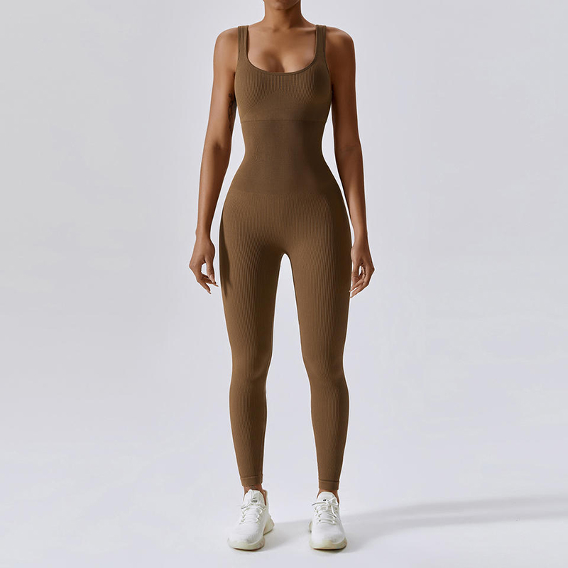 SC10711 Custom Fitness Sports Jumpsuit Gym Tomper Romper Бесплатный ребристые часы тренировочные боди йоги йога