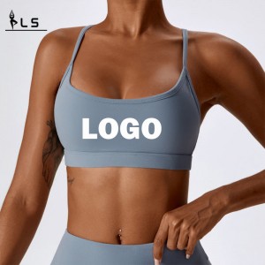 SC10164 CRESS BACK YOGA SPORTS BRA High Impact Logo Logo Women Тренировка спортивная бюстгальтер Оптовая йога