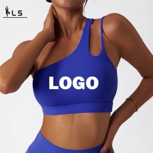 SC10171 Землемопроницаемость со складыванием спортивной фитнес -тренировок в спортзале спортивное бюстгальтер на одно плечо с высо...