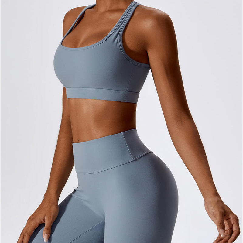 SC10189 Women Fitness Racer Back Back Bra йога носить мягкую поддержку сжатие йога сексуальное спортивное бюстгальтер