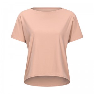 SC10266 Custom Logo Rusha Rusha Rushout вырезание тренировочная рубашка йога рубашка с коротким рукавами