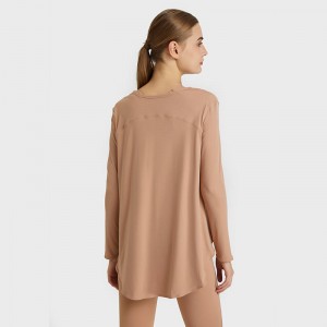 SC10272 Футболка на свободное повседневное фитнес-йога с длинным рукавом топ йога с длинным рукавом женская футболка для женской фу...