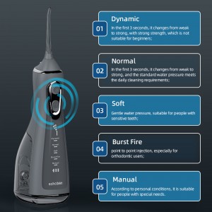 Перезаряжаемая стоматологическая уход Снятая очищаемая банка для воды беспроводная вода для воды для зубьев.