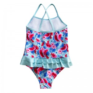 Треугольный цельный купальник арбуза