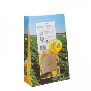 Бумажные пакеты для еды на вынос фруктовые бумажные пакет с пакет с небольшим розничным пищевым пакетом упаковка бумажные упако...