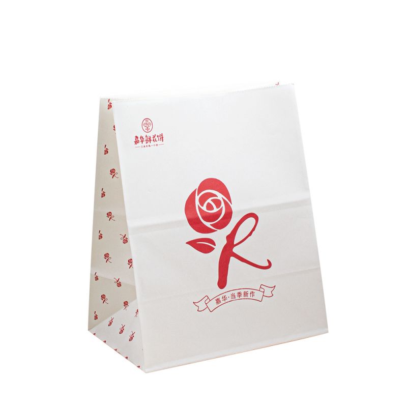 Логотип Mini Paper Party Bags White Takeaway оптом бумажный пакет логотип
