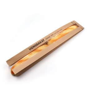 Brown/white Kraft Bakery Bears с настраиваемыми окнами прочная экологически чистая