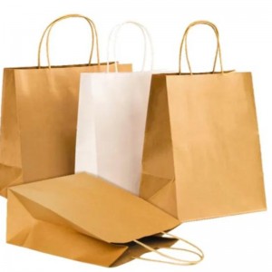 Крафт бумажный пакет с собственным логотипом