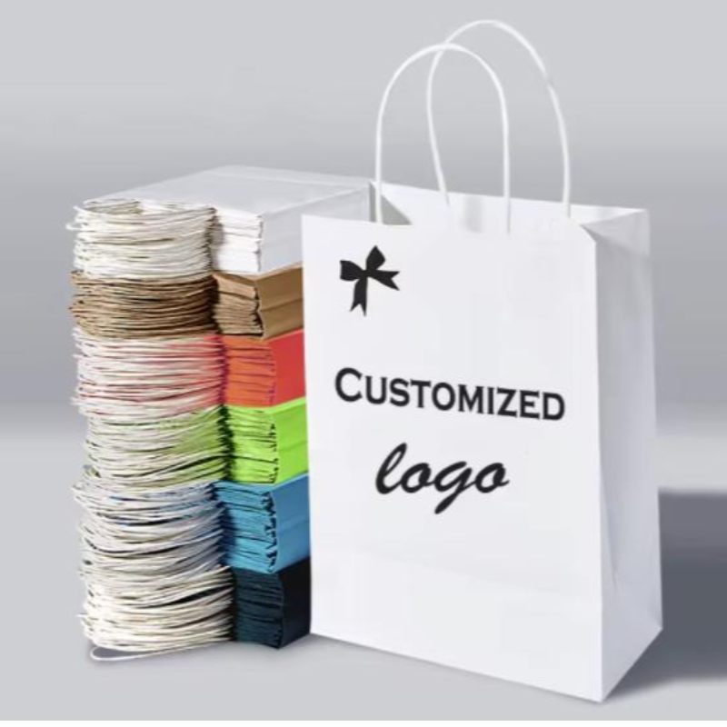 Индивидуальные бумажные пакеты с вашим личным логотипом по магазинам подарочные бумажные пакеты