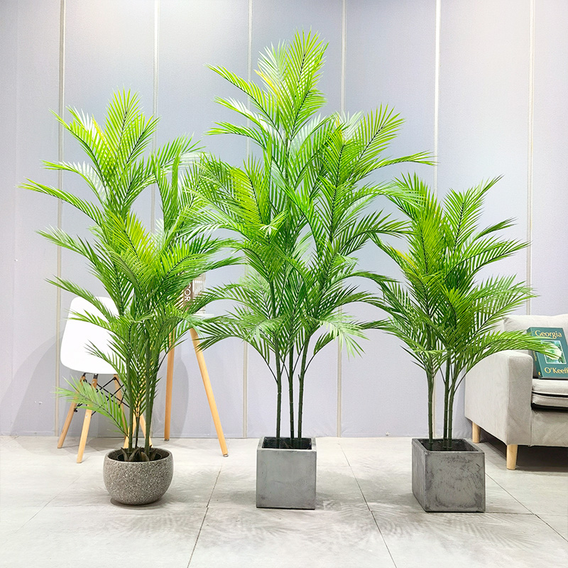 Симуляция пальмового дерева AllSeason Safe и безвредный Dypsis Loutscens для садового поставщика свадебного декора садовые украшения