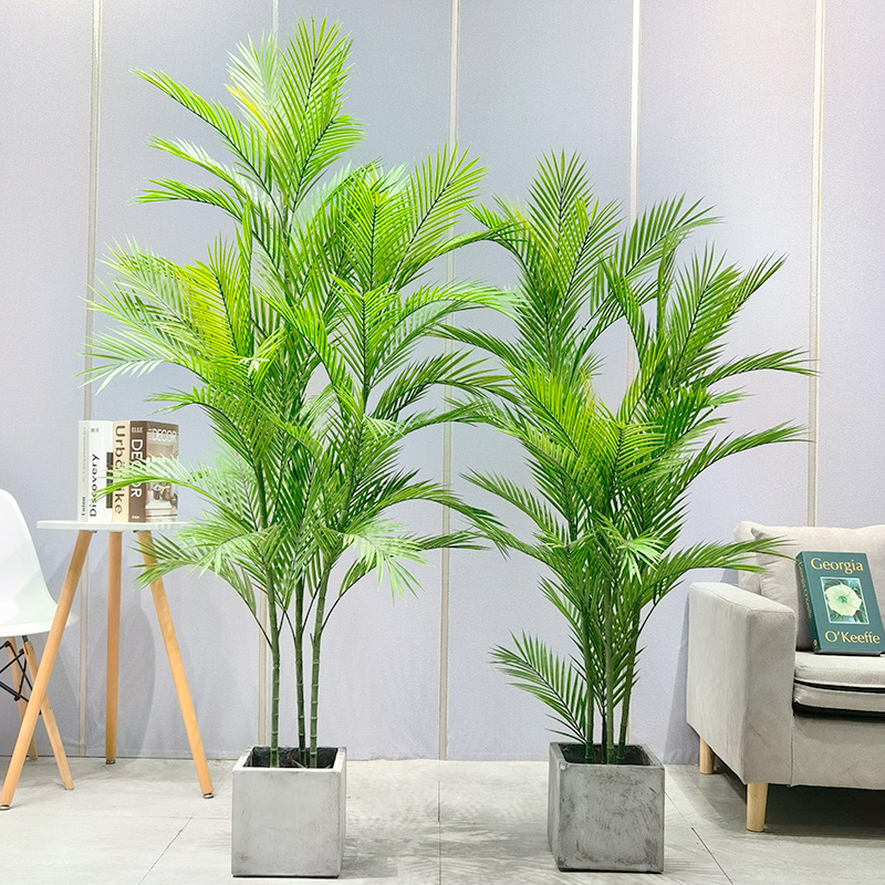 Симуляция пальмового дерева AllSeason Safe и безвредный Dypsis Loutscens для садового поставщика свадебного декора садовые украшения