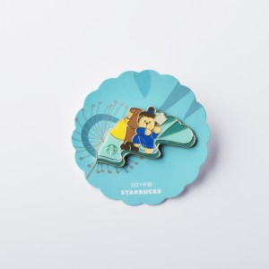 Индивидуальный имитационный эмалевой значок логотипа Comic изображения, бесплатная плата за образцы, подходящая для сбора, заклин...