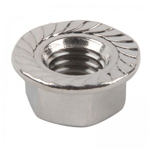 шестигранная фланцевая гайка с зубцами