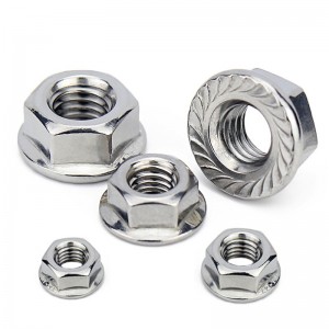 шестигранная фланцевая гайка с зубцами