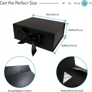 Классическая подарочная коробка для вина с лентой