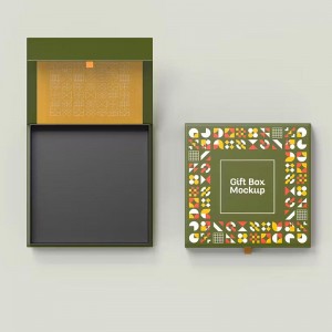 Пользовательский флип-верхняя подарочная коробка из крафт-бумаги