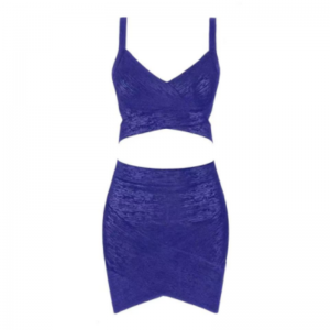 Летнее золото вязаное камизол, набор юбки с тазобедренной пленкой