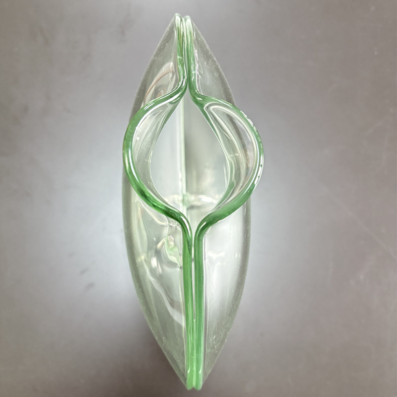 Zhongtai из нержавеющей стали рыб-Прозрачность ваза с металлической основой 23 см для цветочного расположения