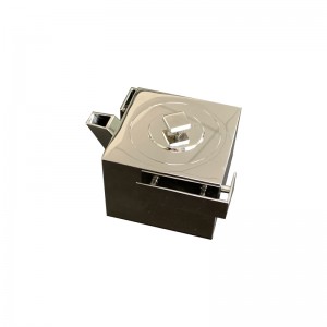 Zotye из нержавеющей стали металлическая серебряная серебряная серебряная простая конструкция 8,5 см из нержавеющей стали чайник