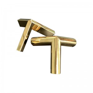 Zotye из нержавеющей стали Gold Calcongular Triangular Three Three-размерное полое орнамент