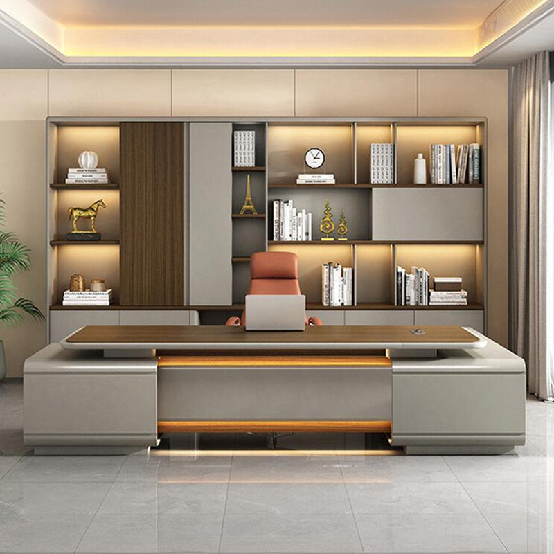 Модель DBT008 Стол руководителя, президент/Офисный стол председателя, большой стол менеджера премиум-класса с комплектом офисных стульев для менеджера\офис