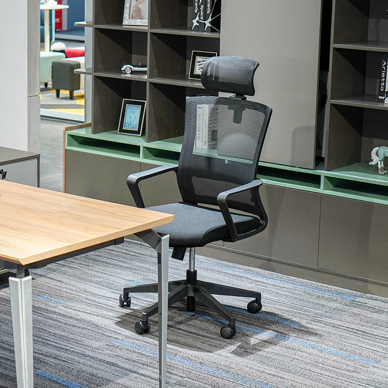 Модель BGY001 Оптовое эргономичное сетчатое кресло - Дышащая изогнутая спинка с высотой-Регулируемые подлокотники для учебы, офиса ...